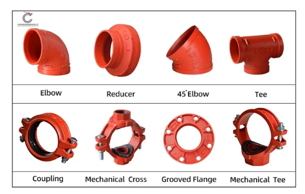 accesorios de tubería ranurados de hierro dúctil de china china ductile iron grooved pipe fittings