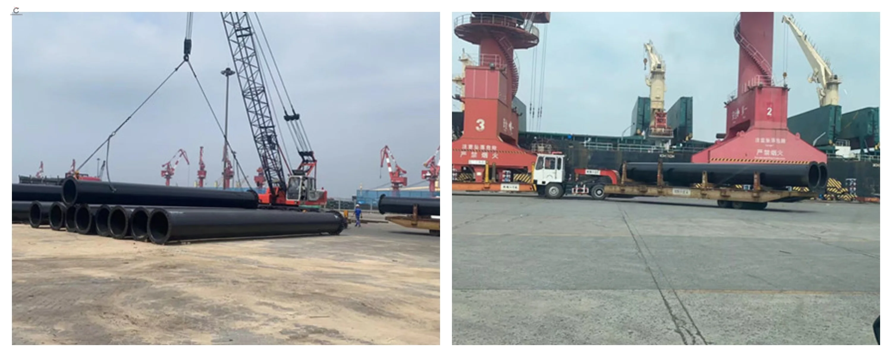 Transporte de tuberías de acero Steel Pipe Transport