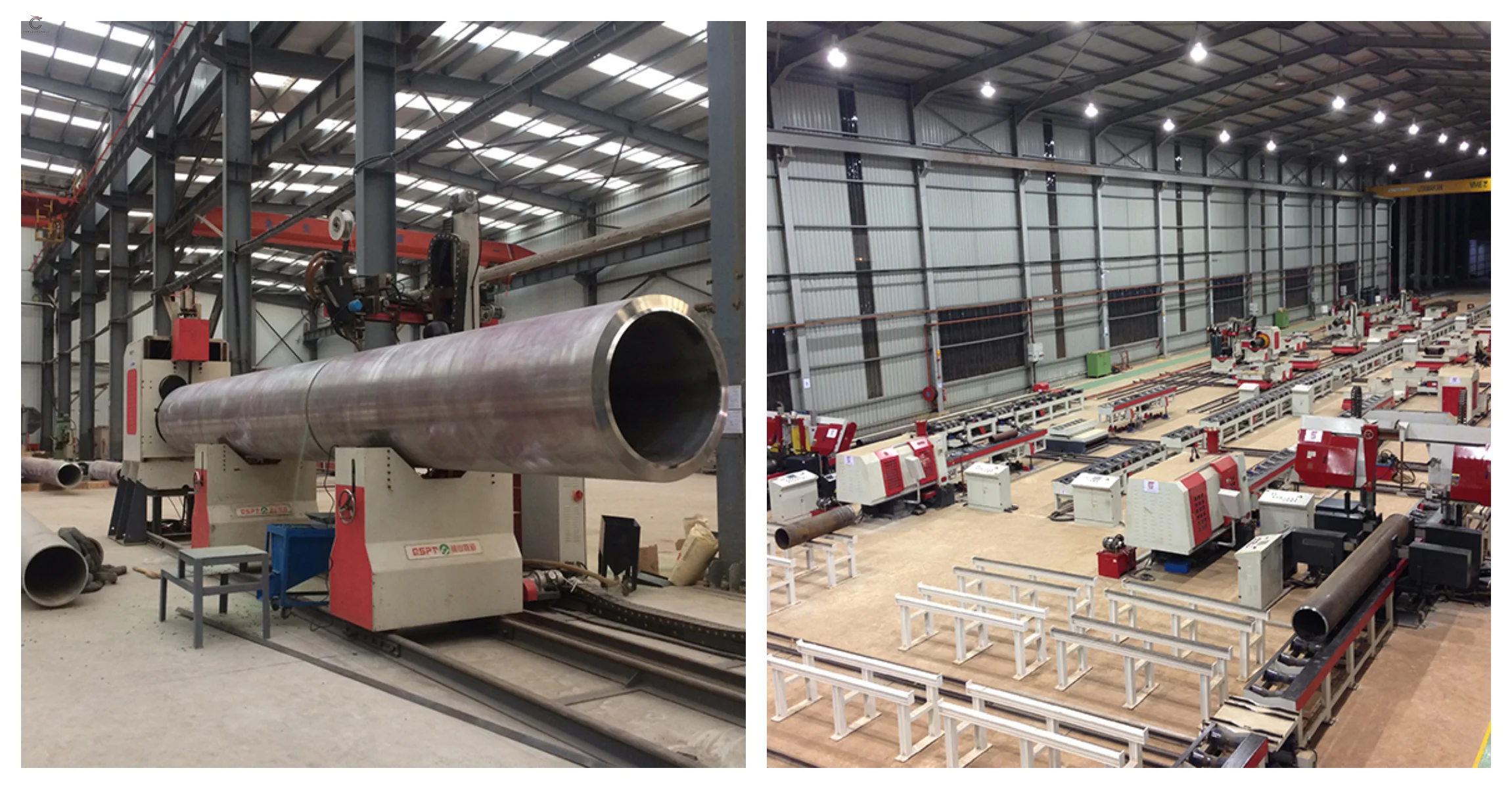 Prefabricación en fábrica de tuberías de procesamiento Factory prefabrication of processing pipelines