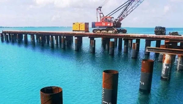 Montón de tubos de acero Steel pipe pile