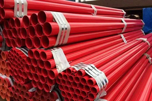 Tubería de acero contra incendios