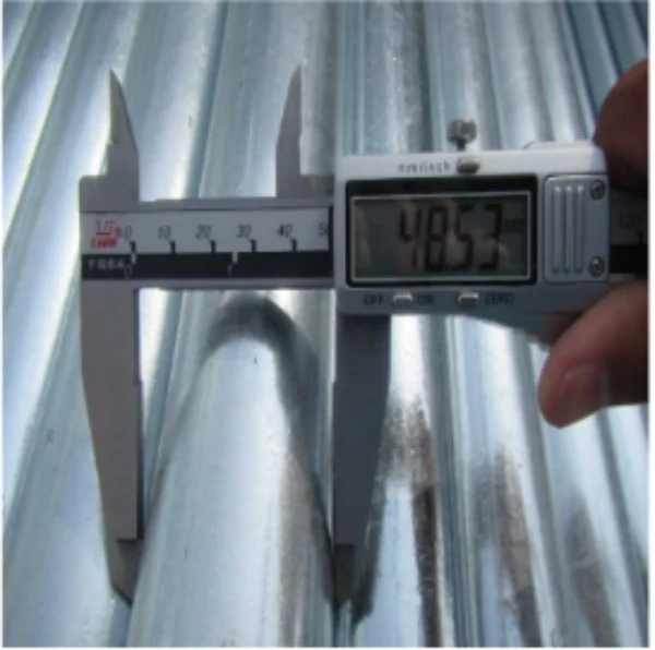 Tubo de andamio galvanizado